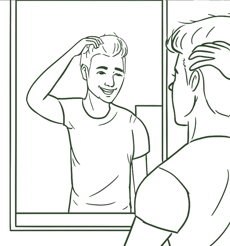 hair styling after hair transplantation